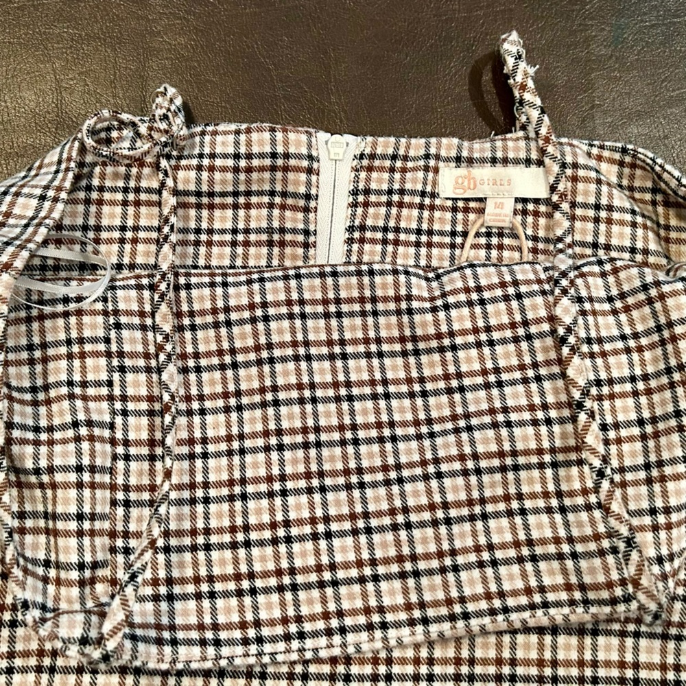GB Girls plaid dress